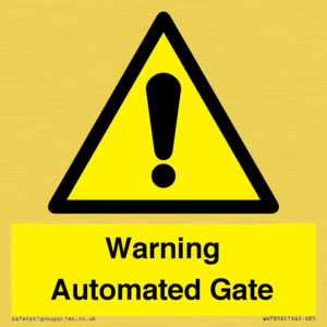 Warning Automated Gate